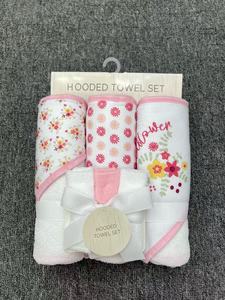 J235XL Juego de 6 Toallas con Capucha y Paños para Bebé, Manta Suave para Recién Nacido, Juego de Toallas de Baño para Bebé, Regalo para <span class=keywords><strong>Baby</strong></span> Shower - Product Image 2