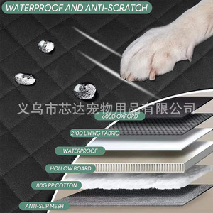 <span class=keywords><strong>Meilleure</strong></span> Vente Housse de Siège Auto Rembourrée en Diamant Extensible et Robuste pour <span class=keywords><strong>Chien</strong></span> et Animal de Compagnie, <span class=keywords><strong>Protection</strong></span> de Siège Arrière pour Voyage - Product Image 3