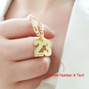 Collar con Nombre Digital Personalizado de Acero Inoxidable con Certificación CE, Diseño con Número, Regalo para Padre o Novio - Product Image 3