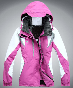 Meilleure Vente Usine Promotion Femmes Hiver Vêtements D'extérieur Doux Rose Couleur Assortie Dames Manteaux Neige Costume veste de <span class=keywords><strong>Ski</strong></span> - Product Image 2