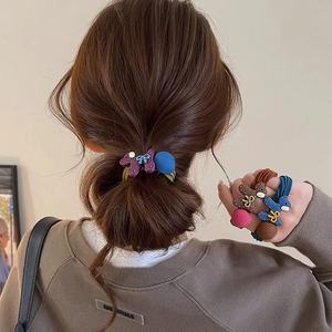 2026年新作 高級韓国風 カラフルな生地 小型犬用ヘアタイ 女の子向けアクセサリー 卸売 - Product Image 1