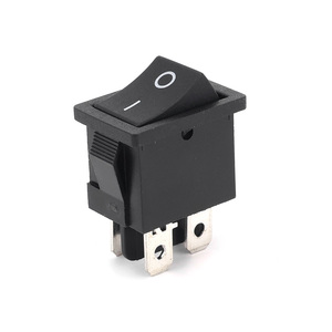 KCD1-104 4 vị trí 2 Pin on off 125VAC 250VAC Đen Rocker Thiết bị chuyển mạch bảng điều khiển thuyền chuyển đổi - Product Image 1