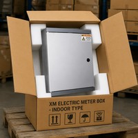 Armoire de compteur électrique intérieure personnalisable XM 220V 230V IP40 en acier métallique avec protection contre les surcharges pour boîtier d'appartement résidentiel