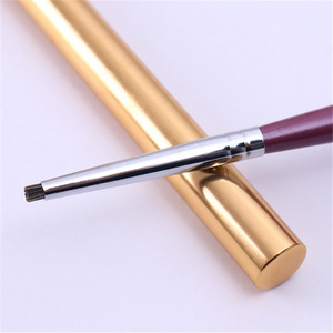 Pinceau de mélange dégradé pour nail art en nylon, tête ronde, virole sertie, stylo de mélange de couleurs pour la conception de gels UV - Product Image 3