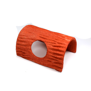 Hamster Hide Space Juguete para mascotas Mini Casa de animales de madera natural con agujero de árbol Hide House Golosinas comestibles para mascotas pequeñas - Product Image 2