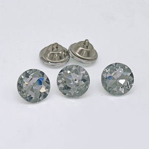 25mm gros diamant verre jeans boutons vintage strass cristal bouton pour vêtement - Product Image 4