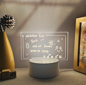 Rewritable Acrylic 3D Night <b>Light</b> Led Message Writing Board Desk Concise Lamp <b>for</b> Kids Room Decor Ornaments Gift - Product Image 5
