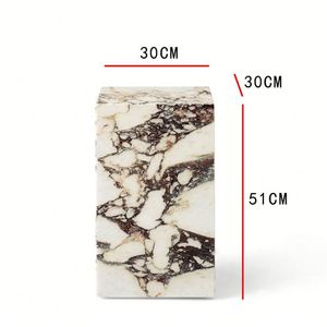 Mesa de Centro de Mármol Natural Calacatta Violet, Mesa de Té de Mármol Morado, Mesa de Centro Nórdica - Product Image 4