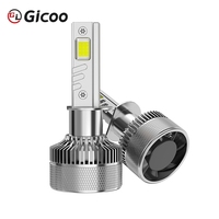 Ampoule de phare LED Gicoo W15 haute puissance 12V-24V IP67 étanche en aluminium 6000K pour A8 Transit, montage universel, 20000lm