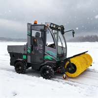 Souffleuse à neige électrique à haute puissance entièrement fermée à fonctionnement facile et à haute efficacité pour le nettoyage de la neige résidentielle