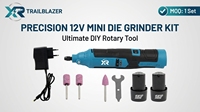 Kit de mini-meuleuse sans fil 12V portable avec 2 batteries et 20 accessoires pour le polissage, la gravure et le meulage de précision DIY