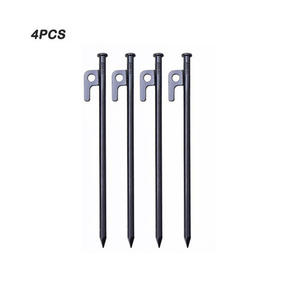 Piquets de tente d'extérieur 30 cm en acier pour bâche, camping, plage, toutes saisons - Product Image 1