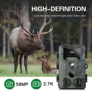 Cámara de Caza Impermeable para Exteriores con Fototrampeo de 58MP, Cámara de Vigilancia de <span class=keywords><strong>Vida</strong></span> Silvestre con Camuflaje y Resolución de 2.7K para Monitoreo en Exteriores - Product Image 2