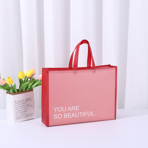 Bolsas no tejidas con forma de limón Lulu de alta calidad ODM OEM al por mayor, respetuosas con el medio ambiente, color azul, serigrafía, compras no tejidas - Product Image 2