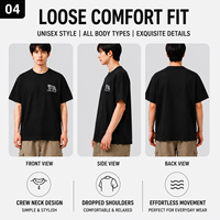 Kaos Pria Premium 100% Katun Lengan Pendek Kasual Gaya Hip Hop Street Style Bernapas Sablon Custom Tersedia Grosir OEM