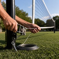 Équipement d'entraînement professionnel Chuansi, filet de volley-ball de haute qualité en nylon durable pour la pratique