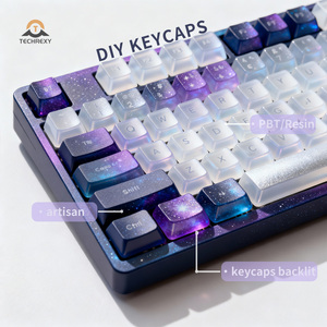 Thạch PBT pha lê dễ thương màu hồng <span class=keywords><strong>Keycaps</strong></span> 113 phím OEM hồ sơ 60/65/75/100% Side in tùy chỉnh Cherry MX cơ khí <span class=keywords><strong>Keycaps</strong></span> - Product Image 3