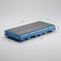 Robot AGV autonome certifié CE, capacité de charge nominale de 450 tonnes, suspension hydraulique, IP65, évitement d'obstacles par laser, batterie LiFePO4