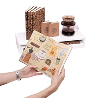 Usine prix de gros nouveau personnalisé écologiquement marc de café liège épissage cuir PU A5 bureau couverture souple cahier