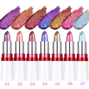 Lápiz Labial Camaleón Metálico Multichrome Brillante al por Mayor, Lápiz Labial de Larga Duración con Purpurina para Maquillaje de Labios Brillante para Fiestas de Cosplay - Product Image 1