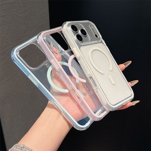 Luxury Transparent <b>Pc</b> and Colorful Tpu Phone case for iphone 17 Pro Max Magnetic <b>Wireless</b> - Product Image 6