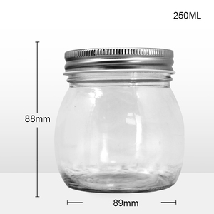 Frasco de Vidrio Auténtico de 250ml/500ml para Miel con Tapa de Aluminio, Diseño Personalizado para Almacenamiento de Nido de Pájaro, Aceites de Frutas, Especias, Dulces, Forma de Tornillo - Product Image 3