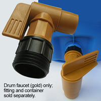 Robinet de fût de 2 pouces avec adaptateur de fermeture de fût (adaptateur de fermeture de fût vendu séparément)