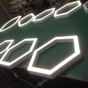 Thương mại và trong nhà LED lục giác Mặt dây chuyền ánh sáng tuyến tính với điều khiển từ xa Chế độ - Product Image 5