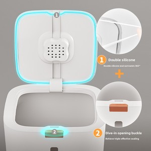 Conteneur de stockage de riz à pression – Seau en plastique de qualité alimentaire, hermétique, résistant à l'humidité et aux insectes – Capacité 5/10/15/20L - Product Image 3
