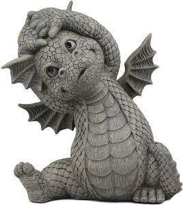 Statue de jardin DIY en résine imitation pierre, représentant un petit <span class=keywords><strong>dragon</strong></span> endormi, des couples de dragons amoureux ou un double <span class=keywords><strong>dragon</strong></span> de <span class=keywords><strong>donjon</strong></span> - Product Image 5