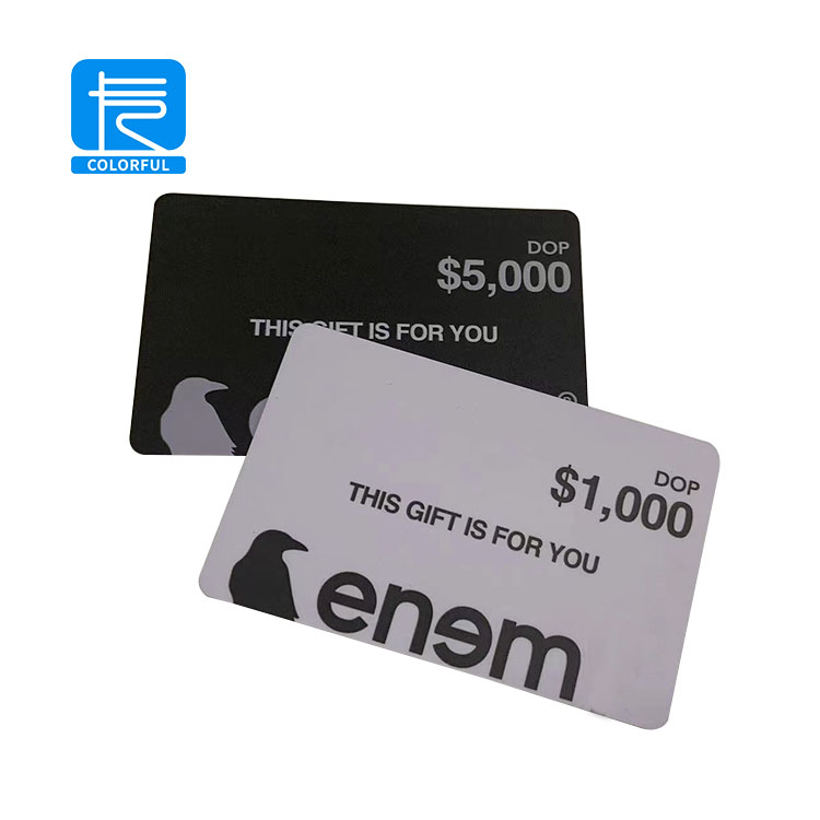 Custom Logo Plastic Gift PVC Serial Number Discount Cards With Barcode