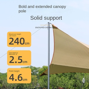 Grande bâche de <span class=keywords><strong>camping</strong></span> papillon quatre saisons à ouverture rapide, légère, imperméable, pare-soleil, en tissu Oxford pour l'extérieur - Product Image 3