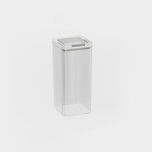 Food Storage <b>Container</b> Rectangle Transparent Airtight Flip Top Lid For Kitchen Grains Cereals Large Capacity - Product Image 3