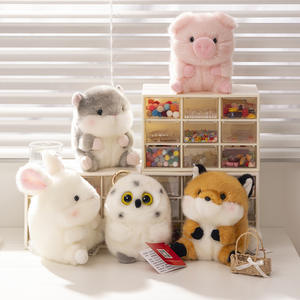 Adorable Cute Panda Hamster Little Bunny <b>Plush</b> Keychain Soft 3D Shape Cartoon Decorative Charm for <b>Backpacks</b> and Dolls - Product Image 2