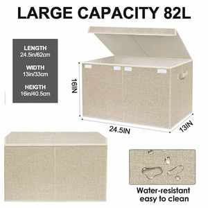 Large Adjustable Easily Assembled Household Clothing Rear <b>Car</b> Cardboard Storage <b>Bin</b> Box Over 35L Heavy Duty - Product Image 4