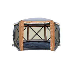 Carpa Hexagonal Grande Automática para Exteriores, de Una Habitación, Resistente al Viento y a la Lluvia, de Tela Oxford, para Bodas, <span class=keywords><strong>Playa</strong></span>, Camping, con Cortina Trasera para Auto - Product Image 1