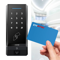 Teclado de Control de Acceso NFC Independiente CT9E IP65 Resistente al Agua de 13.56MHz con Doble Relé para Uso en Exteriores
