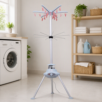 Sèche-linge électrique pliable de 15 kg, grande capacité, machine de séchage portable pour la maison