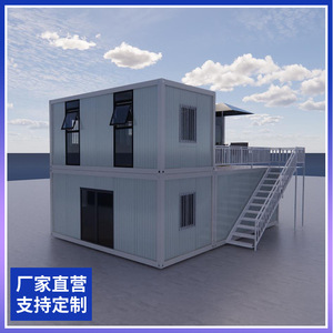 บ้านคอนเทนเนอร์ดัดแปลงทรงสี่เหลี่ยมผืนผ้า ดีไซน์ทันสมัย บ้านคอนเทนเนอร์สำเร็จรูป โซลูชั่นครบวงจรสำหรับโครงการ - Product Image 4
