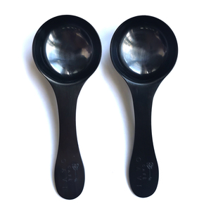 Cucharas de condimentos de acero inoxidable 430 personalizadas, cuchara medidora de Metal, color negro, ISO, 10ML - Product Image 4