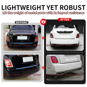 Parachoques Trasero para Automóvil, Nuevo, para Rolls Royce Phantom 8.ª Generación, Actualización a MSY, Kit de Parachoques Trasero de Media Fibra de Carbono, Piezas de Modificación de Automóviles - Product Image 2