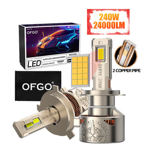 OFGO R20 Auto Car Accessories 12V 24V 240W 24000LM Car Led Lights H7 6000K 4575CSP H1 H4 <strong>H11</strong> 9006 9005 Car Led Headlights Bulb - Product Image 1