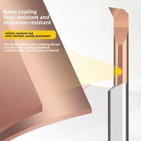 Barre de perçage anti-vibration de petit diamètre en carbure de tungstène, outil CNC pour rainurage interne, coupe acier/aluminium 2-8mm, longueur 50mm