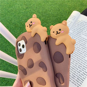 <span class=keywords><strong>Funda</strong></span> de Silicona Suave con Diseño de Oso de Chocolate en 3D para <span class=keywords><strong>iPhone</strong></span> 17 Pro Max 14 13 12 <span class=keywords><strong>11</strong></span> X XR 8 Plus - Product Image 2