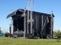 Gran oferta, braguero de iluminación de escenario de aluminio de alta calidad para eventos, braguero de arco de boda, escenario de aluminio