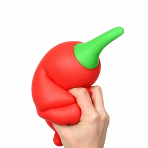 Jouet anti-stress géant en TPR en forme de piment, le plus vendu, jouet élastique rempli pour soulager l'anxiété, pour enfants et adultes - Product Image 4