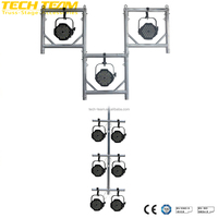 Sistema de Truss de Aluminio en Forma de U para Iluminación y Soporte de Pantallas en Escenarios Móviles