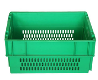 Caisse en plastique empilable et colorée Quali pour les besoins d'entreposage et de supermarché