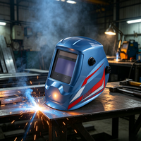 Casque de soudage auto-assombrissant personnalisable avec décalcomanie, alimenté par énergie solaire, anti-choc, pour soudeur industriel