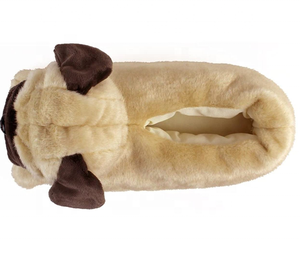 black pug slippers
